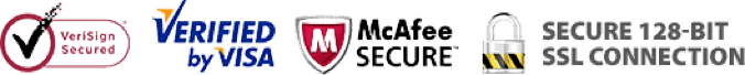 verified by visa mcAfee secure secure 128-bit ssl connection